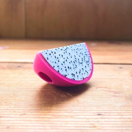 dragon fruit wedge shaped pencil sharpener that opens