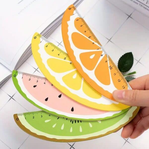 Fruity rulers - bright fun stationery for work or school