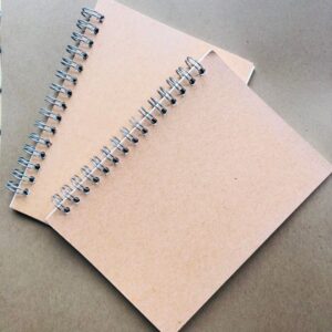 a6 notebook kraft cover with cream pages