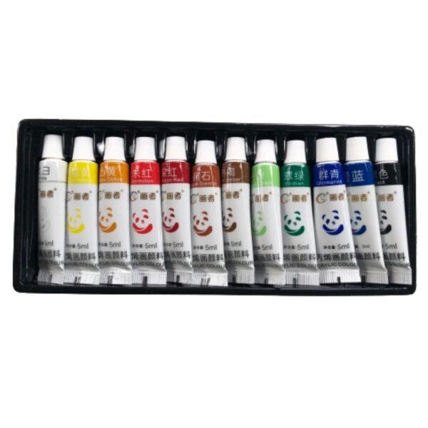 12 Acrylic Colours