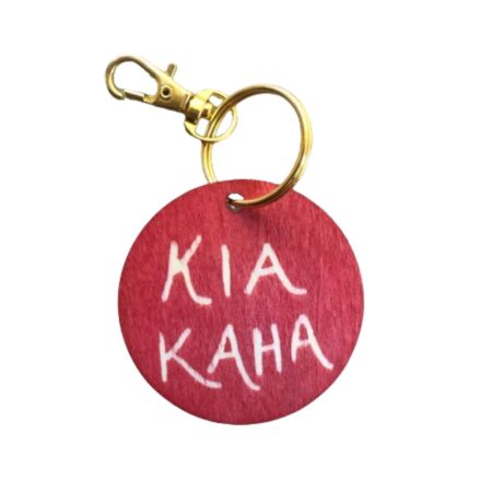 kia kaha stay strong encouraging keyring