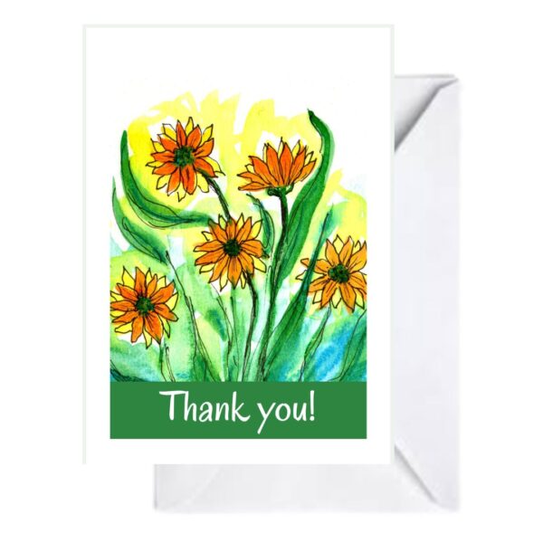 small thank you card - A7 size