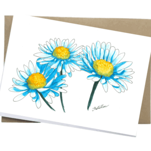 blue-daisies-card-1 Buy blue daisies greeting card