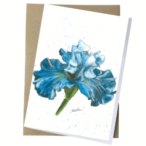 blue iris card buy blue iris greeting card