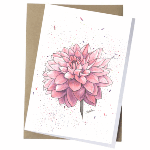 dahlia-card-1 Buy pink dahlia greeting card