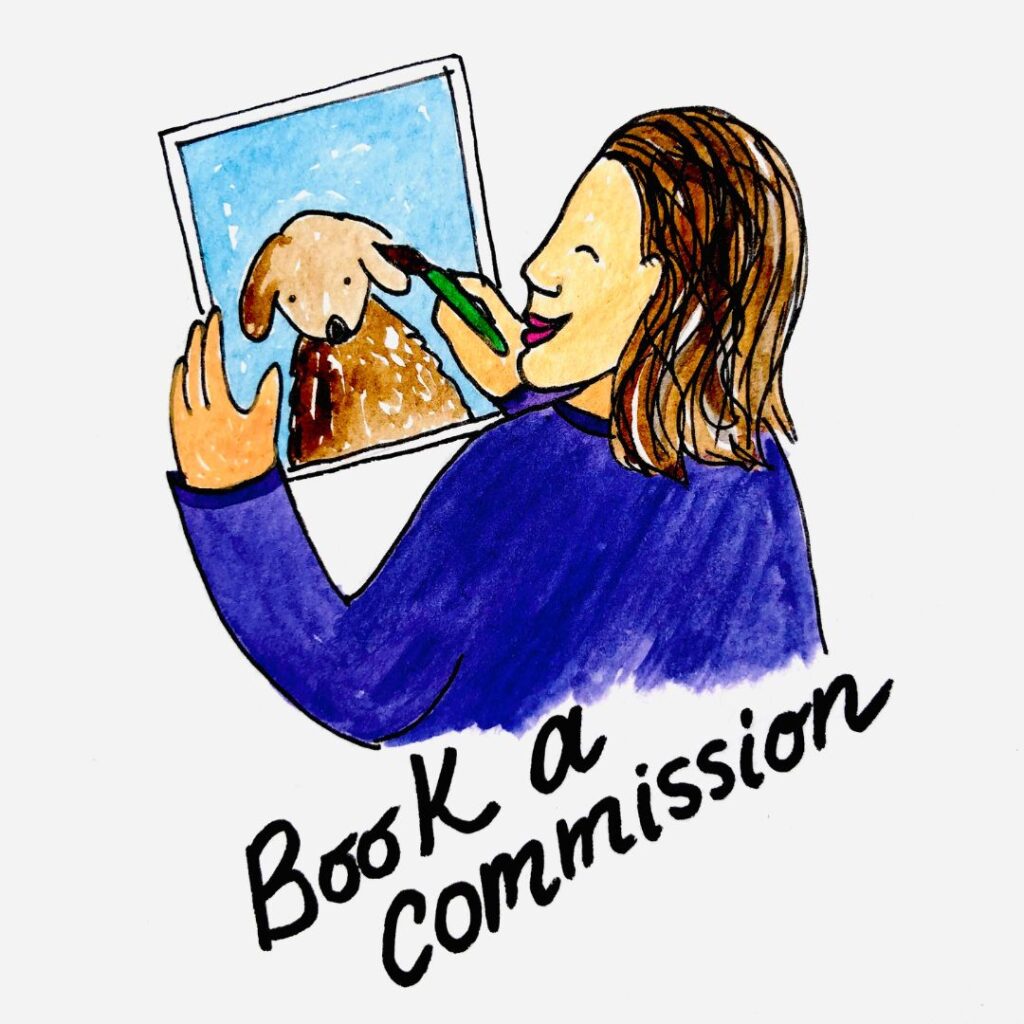 book a commission with Katie Chrisp