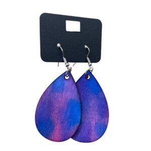 raindrop earrings buy wodden raindrop earrings
