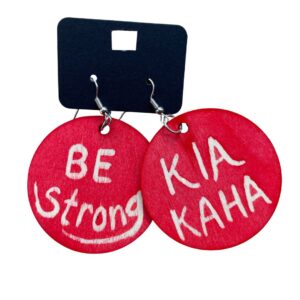 kia kaha earrings buy kia kaha be strong earrings