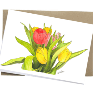 tulips-card-1 But bunch a tulips greeting card